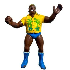Vintage SD JONES HAWAIIAN SHIRT 1986 WWF WRESTLING ACTION FIGURE